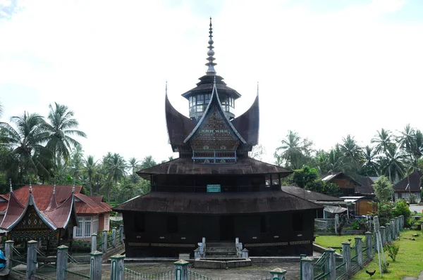 Sumatera Indonesien Juni 2014 Fassade Von Surau Nagari Lubuk Bauk — Stockfoto