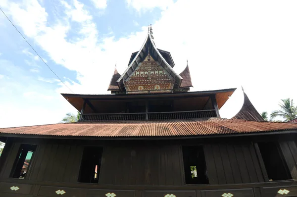 Sumatera Indonesia Června 2014 Fasáda Surau Nagari Lubuk Bauk Tanah — Stock fotografie