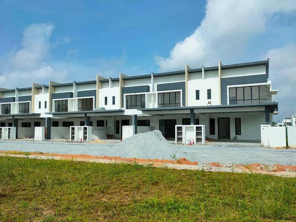 Seremban Malasia Junio 2021 Nueva Casa Con Terraza Dos Pisos — Foto de Stock