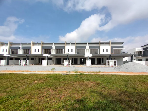 Seremban Malasia Junio 2021 Nueva Casa Con Terraza Dos Pisos — Foto de Stock