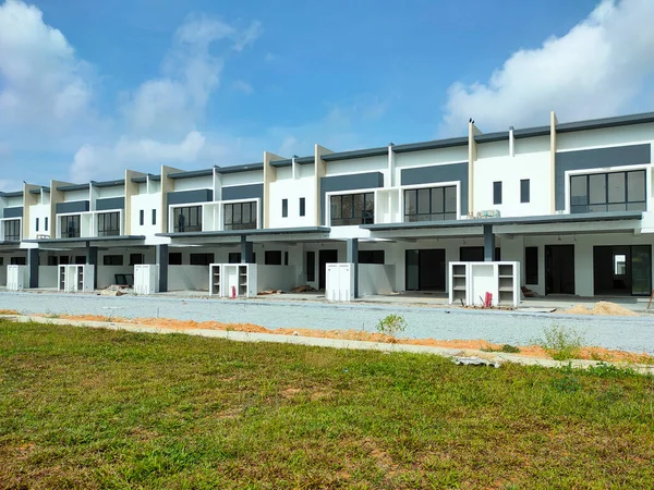 Seremban Malaysia June 2021 Rumah Teras Dua Lantai Baru Sedang — Stok Foto