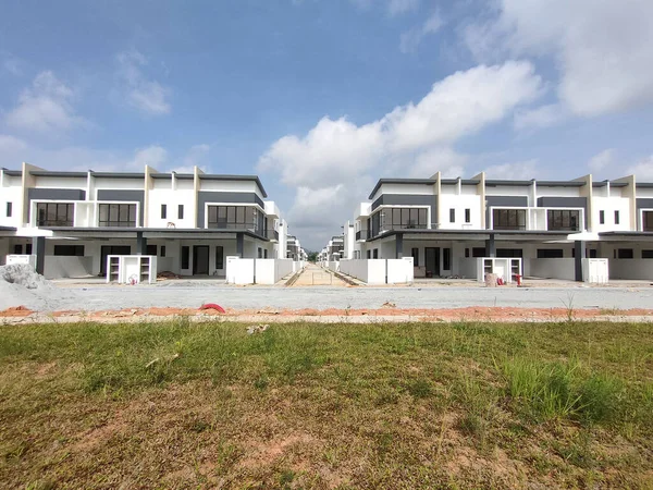 Seremban Malasia Junio 2021 Nueva Casa Con Terraza Dos Pisos — Foto de Stock