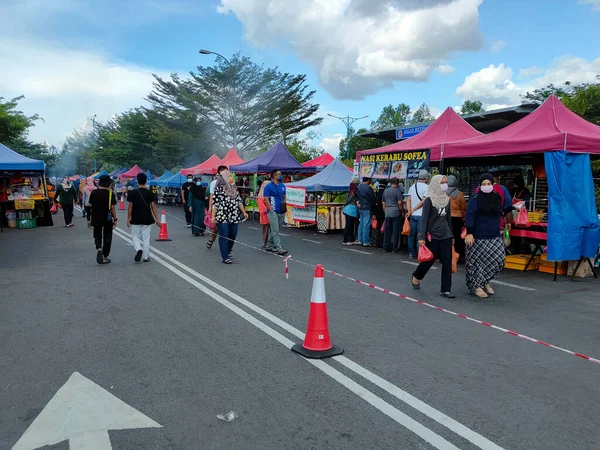 Seremban Malaysia Března 2020 Pouliční Prodavači Obchodníci Prodávají Místní Zboží — Stock fotografie