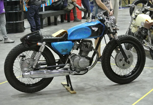 Serdang Malaysia Μαΐου 2016 Cafe Racer Custom Bike Τροποποιημένο Από — Φωτογραφία Αρχείου