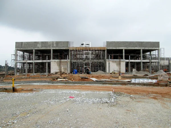 Penang Malaysia June 2021 Structural Works Underway Construction Site Construction — Stock Photo, Image