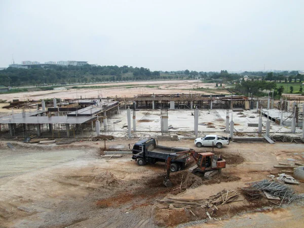 Penang Malaysia June 2021 Structural Works Underway Construction Site Construction — Stock Photo, Image