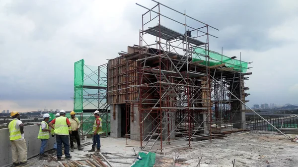 Penang Malaisie Juin 2021 Des Travaux Construction Sont Cours Sur — Photo