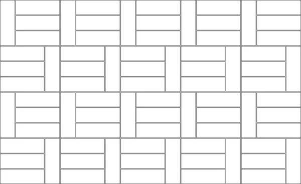 矩形と正方形のブロックデザインに基づく2D Cadパターン図面 白黒で絵を描く パターンとユニークなデザインを形成するために何度も何度もアレンジ — ストック写真