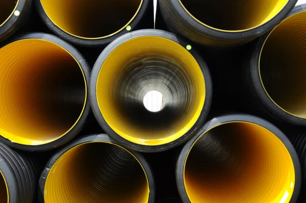 HDPE riolering Pipe — Stockfoto