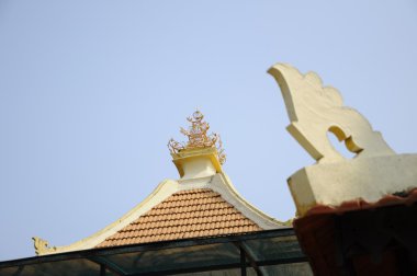 Kampung Duyong Camii aka Mescidi Laksamana Melaka Malacca içinde doruk