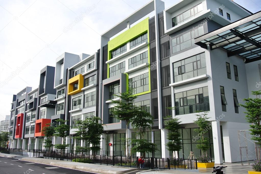 Building façade design with pattern and colours – Stock Editorial Photo ...