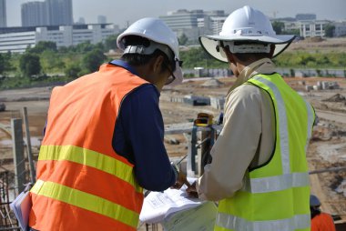 Çizim inşaat atıfta inşaat işçisi