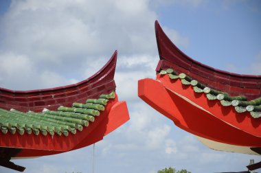 Mimari detay Mescidi Jubli Perak Sultan Ismail Petra aka Mescidi Pekin