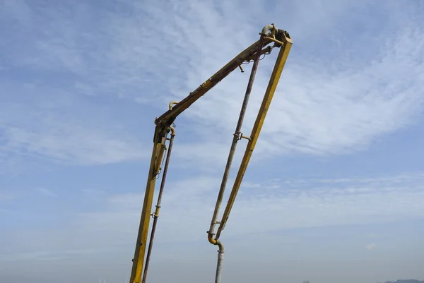 Fil vinç veya beton pompa vinç — Stok fotoğraf