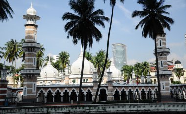 Malezya'da Kuala Lumpur Jamek Camii