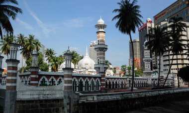 Malezya'da Kuala Lumpur Jamek Camii