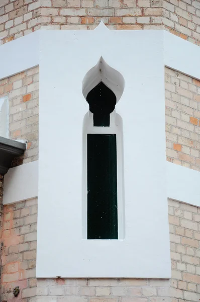 Detalle de la ventana de Minaret en la mezquita Kuala Lumpur Jamek en Malasia —  Fotos de Stock