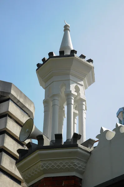 Minaret detalj på Kuala Lumpur Jamek moskén i Malaysia — Stockfoto