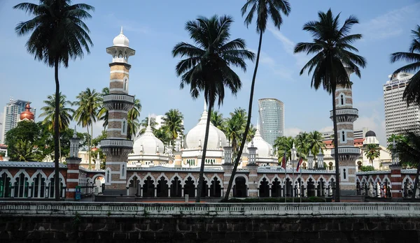 Mezquita Kuala Lumpur Jamek en Malasia — Foto de Stock