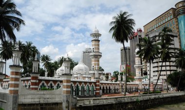 Malezya'da Kuala Lumpur Jamek Camii