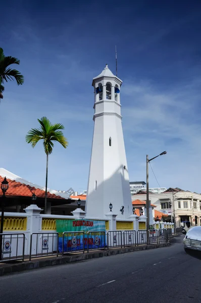 Minarete de Masjid Kampung Hulu em Malaca, Malásia — Fotografia de Stock
