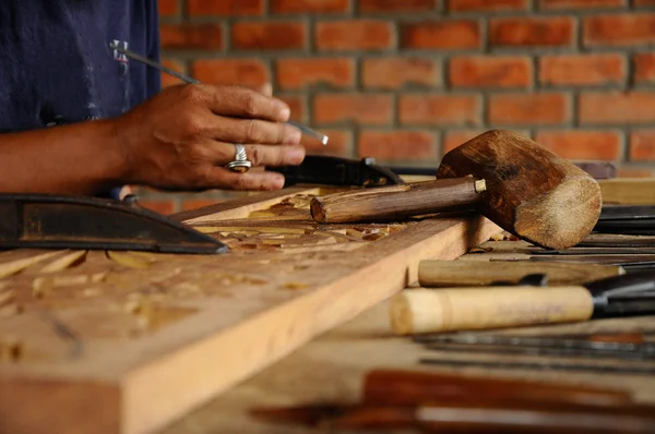 木雕工具 — 图库照片