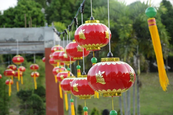 Китайська червоні ліхтарі (tanglung) — стокове фото
