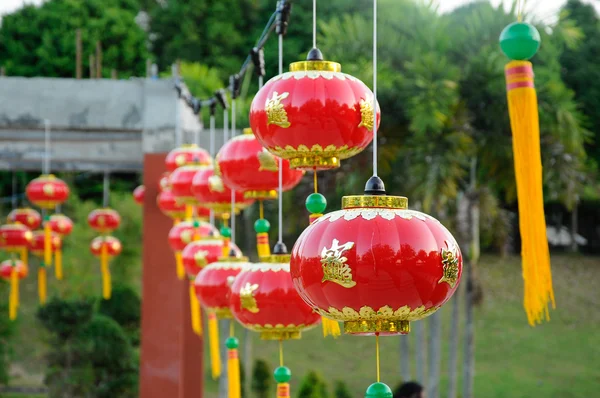 Lampion chiński czerwony (tanglung) — Zdjęcie stockowe