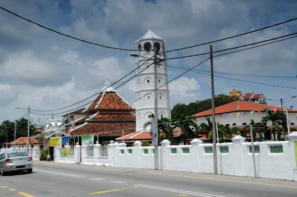 Tranquerah moschee oder masjid tengkera in malacca, malaysien — Stockfoto