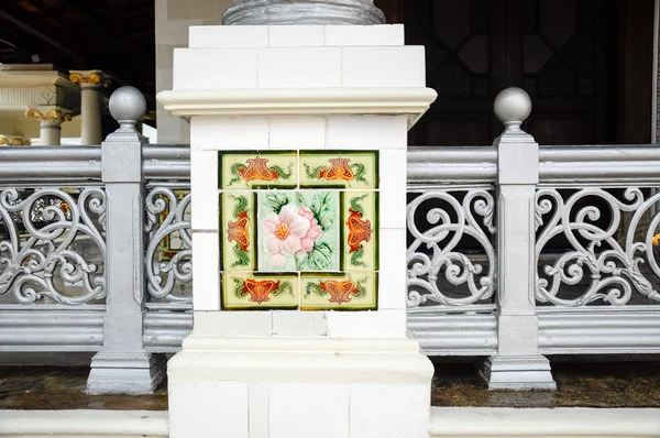 Wall tile detail of Kampung Kling Mosque in Malacca, Malaysia — Stock Photo, Image