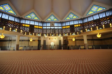 Malezya ulusal Camii aka Mescidi Negara iç