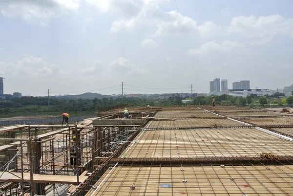 Construção em curso na Malásia — Fotografia de Stock