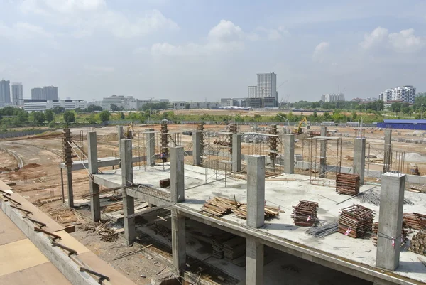 Construction site in progress in Malaysia — Stock Photo, Image