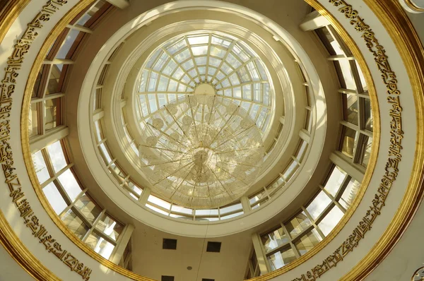 Inside dome of Crystal Mosque in Terengganu, Malaysia — Stock Photo, Image