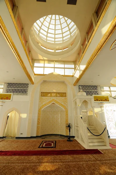 Interior da Mesquita de Cristal em Terengganu, Malásia — Fotografia de Stock