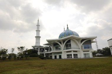 Sultan Ismail Airport Mosque at Senai Airport in Malaysia clipart