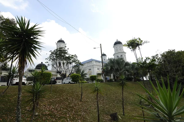 Sultan Abu Bakar-moskeen i Johor Bharu, Malaysia – stockfoto