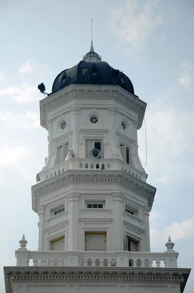 Detalhe arquitetônico na mesquita estatal Sultan Abu Bakar em Johor Bharu, Malásia — Fotografia de Stock