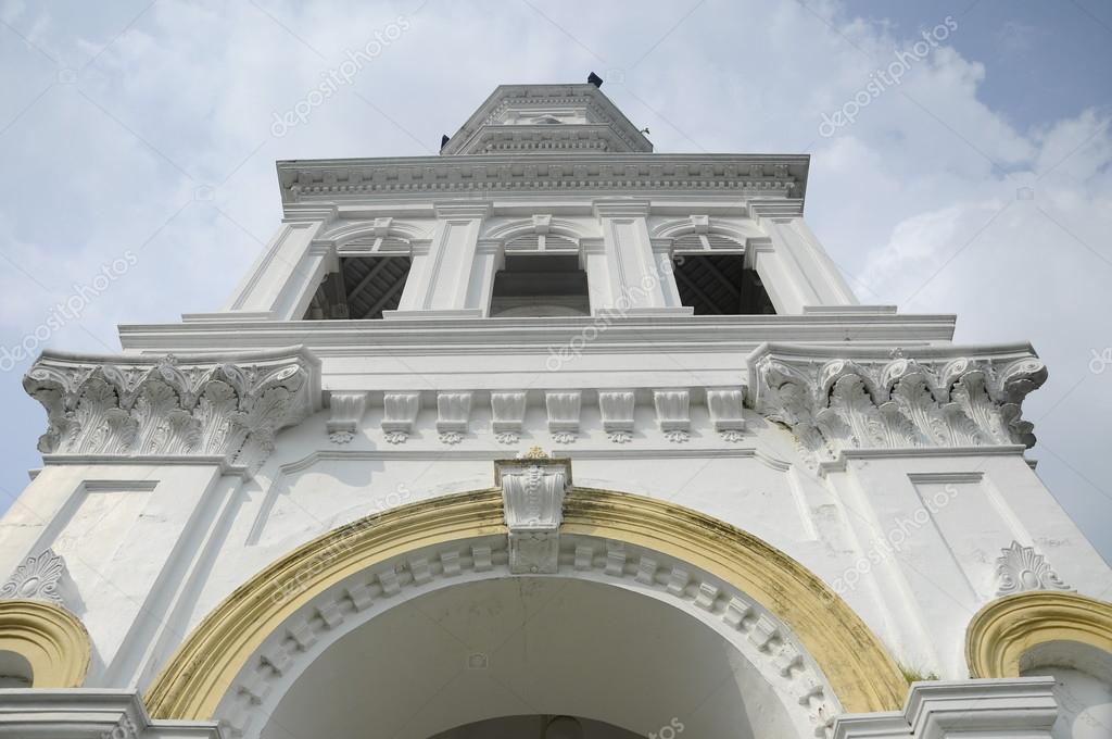 Sultan Abu Bakar State Mosque in Johor Bharu, Malaysia Stock Photo 