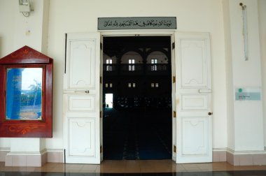 sultan Ismail Camii muar, johor, Malezya kapıda