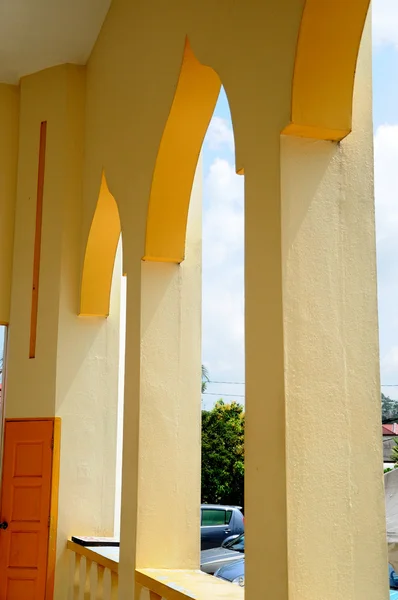 Dettaglio architettonico alla Moschea del Sultano Mahmud a Kuala Lipis — Foto Stock