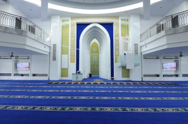 Malezya, Selangor 'daki Puncak Alam Camii' nin içi