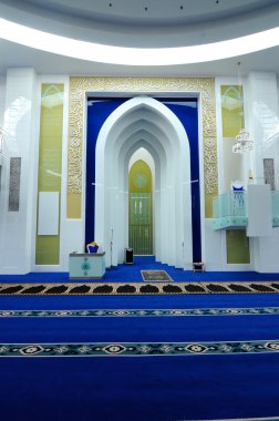 Malezya, Selangor 'daki Puncak Alam Camii' nin içi
