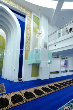 Malezya, Selangor 'daki Puncak Alam Camii' nin içi
