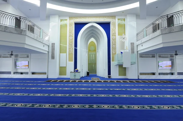Interior da Mesquita Puncak Alam em Selangor, Malásia — Fotografia de Stock