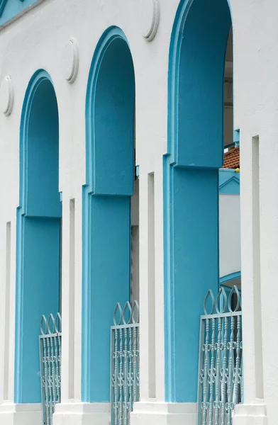 Architektonické detaily v Masjid Jamek Dato Bentara Luar v Batu Pahat, Johor, Malajsie — Stock fotografie