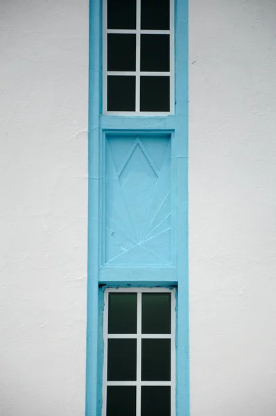 Detalle de ventana en Masjid Jamek Dato Bentara Luar en Batu Pahat, Johor, Malasia —  Fotos de Stock