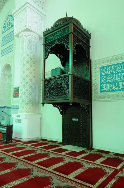 Mimbar-in Sultan Hacı Ahmad Shah Camii aka UIA Camii Gombak, Malezya — Stok fotoğraf