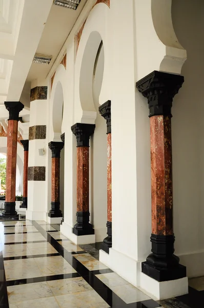 Pillars of The Ubudiah Mosque or Masjid Ubudiah at Kuala Kangsar, Perak — стокове фото