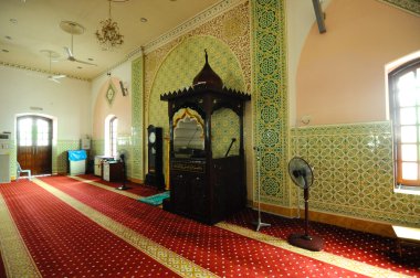 Ipoh, Malezya 'daki Hindistan Müslüman Camii' nin Mimbar 'ı